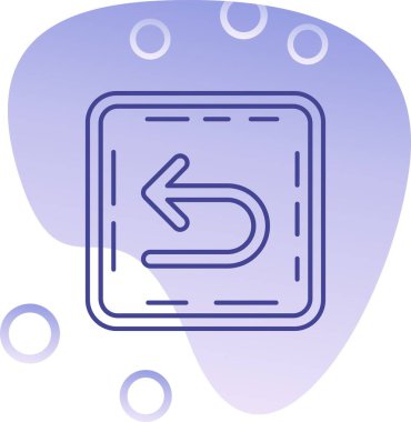 Modern bir simgenin vektör illüstrasyonu