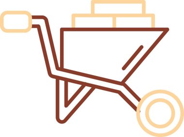 Tramvay ikonu. Web için troleybüs vektör simgelerinin özet çizimi