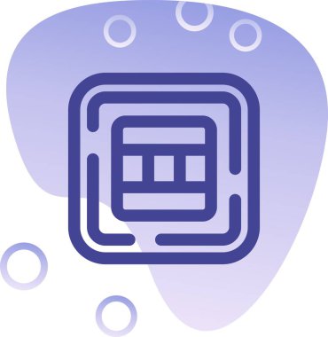 Benzersiz radyo dalgası vektör simgesi