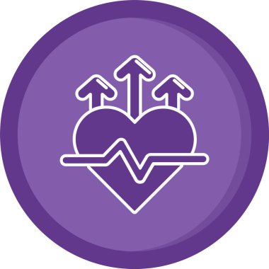 Güzel kalp vektör hattı simgesi