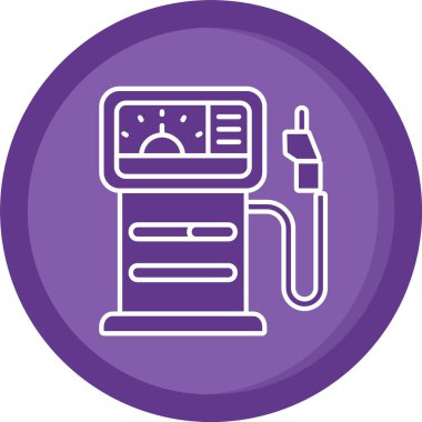 Eşsiz Elektrik Isıtıcı Satır Vektörü Simgesi