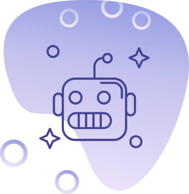 Uzaylı. Web simgesi basit tasarım