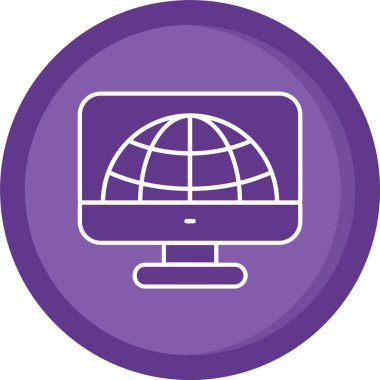 Seo simgesinin vektör illüstrasyonu