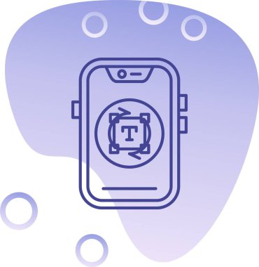 cep telefonu simgesi. Web için akıllı telefon vektör simgelerinin basit çizimi