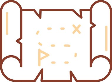 Bir köpek simgesinin vektör illüstrasyonu