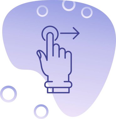 Beyin simgesi olan el, vektör illüstrasyonu