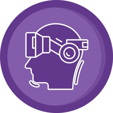 vector illustration of a man with a headset