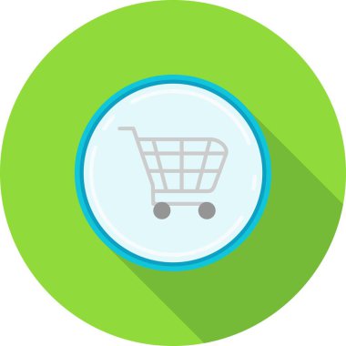 Alışveriş arabası vektör simgesi