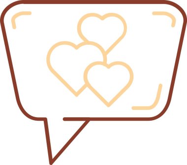 Bir kalp simgesinin vektör illüstrasyonu