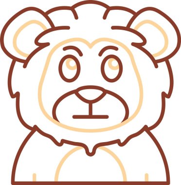 hayvan ayı simgesi, vektör illüstrasyonu