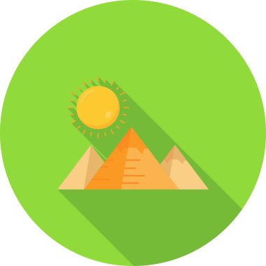 Güneş ve bulut ikonunun vektör çizimi. Ağ için güneş ve yeşil stok sembolü grafiği.