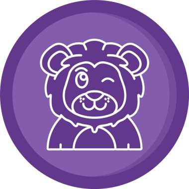 Benzersiz domuz vektör simgesi