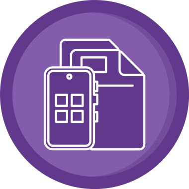 Vektör telefon simgesi illüstrasyonu