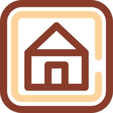 ev satırı simgesi vektör illüstrasyonu