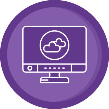 vektör bulut simgesi