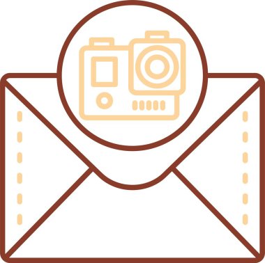 Modern bir simgenin vektör illüstrasyonu