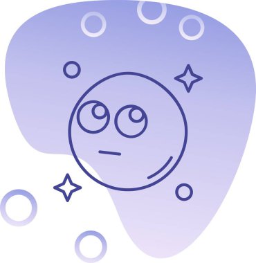 Eşsiz Ay vektör simgesi