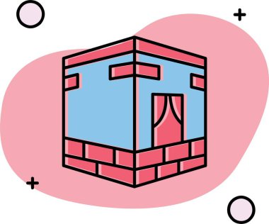 hediye kutusu vektör simgesi, illüstrasyon tasarımı