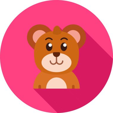 Ayı simgesi vektör illüstrasyonu