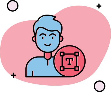 vektör Sevgililer Günü simgesi, vektör illüstrasyonu