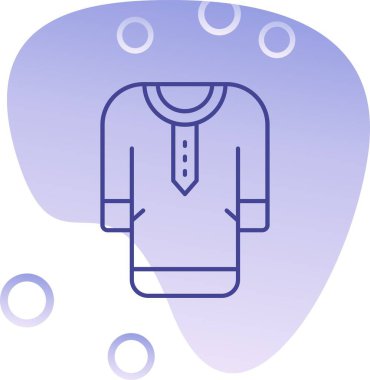 Erkek giyim ikonu. Web için kıyafet vektör simgelerinin özet çizimi