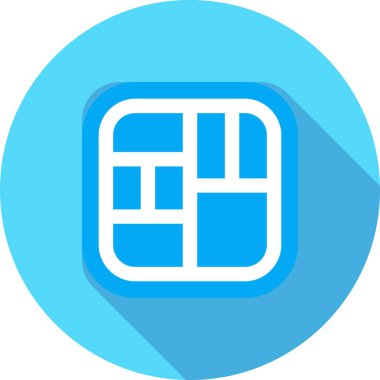 İllüstrasyon uygulama simgesi, basit biçim