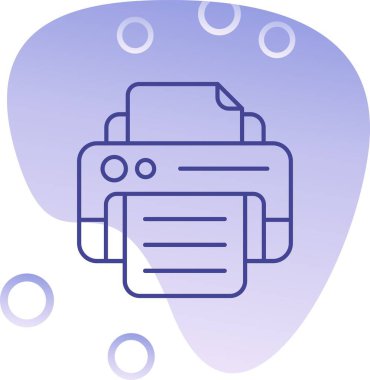 Modern b simgesinin vektör çizimi