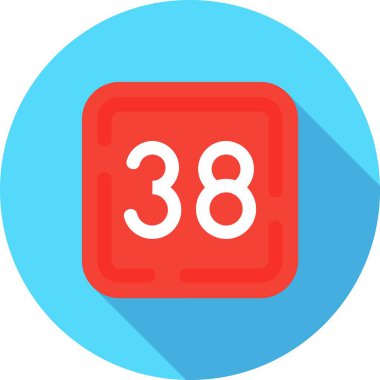 365 tarih vektör simgesi