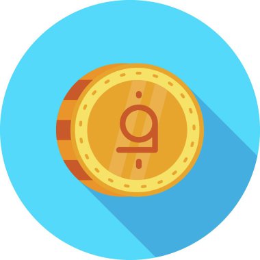 Para ikonu. Web tasarımı için para vektör simgesinin düz çizimi