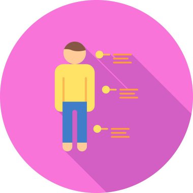 İnsanlar ikon vektör illüstrasyonu. insanlar profil işareti.