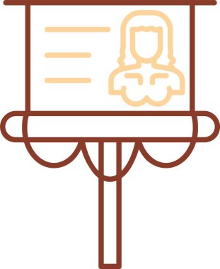 Bir kitap için çizgi film simgesinin vektör çizimi