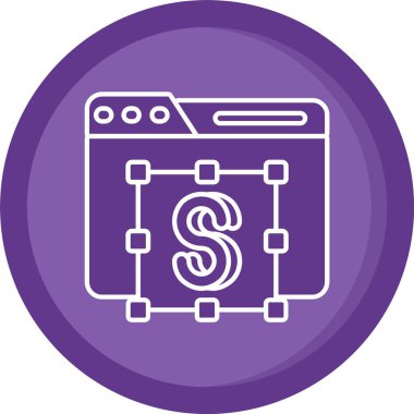 vektör para çantası simgesini