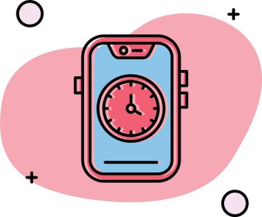 Watch simge tasarlamak vektör