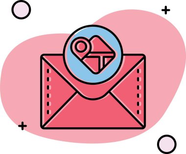 E-posta simge tasarlamak vektör