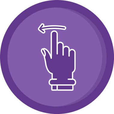 bir parmak simgesi tutan el, vektör illüstrasyonu