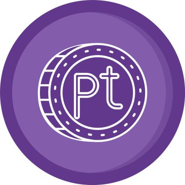 Para simgesinin vektör illüstrasyonu