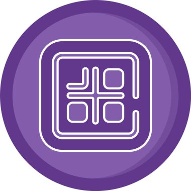 Eşsiz Fan Vektörü Kabartma Simgesi