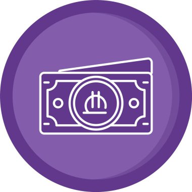 Dolar. Web simgesi basit illüstrasyon