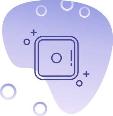 Beyin. Web simgesi basit illüstrasyon