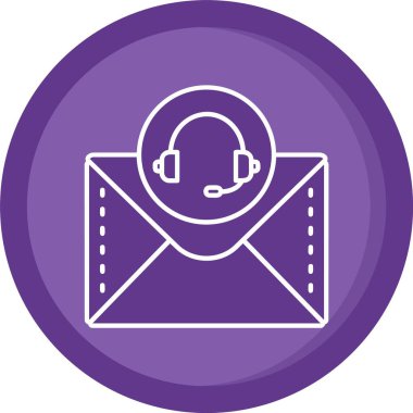 Vektör iletisi Simgesi illüstrasyonu