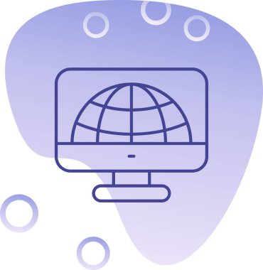 Seo teknolojisi simgesinin vektör illüstrasyonu