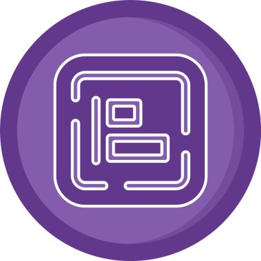 Vektör evrensel simgesi Trendy bakmak.