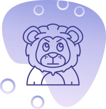 Ayı simgesinin vektör illüstrasyonu