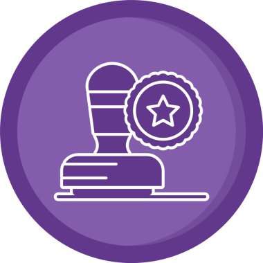 Benzersiz yıldız vektör simgesi