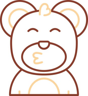 Beyaz arka plan üzerinde izole vektör çizgi film karakteri