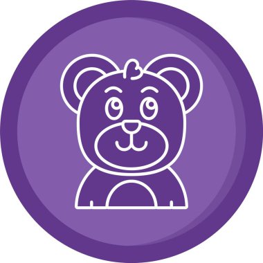 güzel ayı vektör simgesi