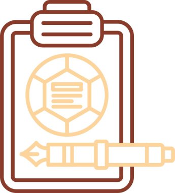 Kalem kullanarak bir panonun vektör illüstrasyonu