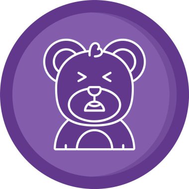 Bir kalbi ve oyuncak ayısı olan sevimli bir oyuncak ayı..