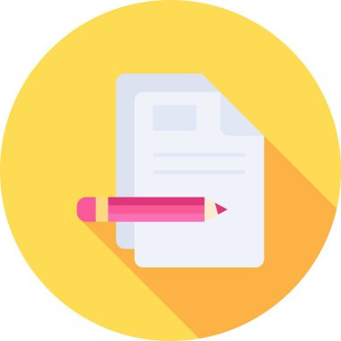 belge düz vektör simgesi