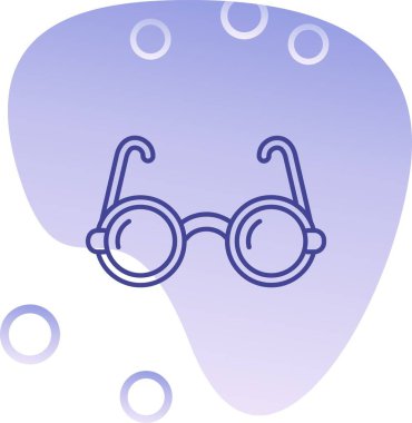 Beyaz simgenin vektör illüstrasyonu